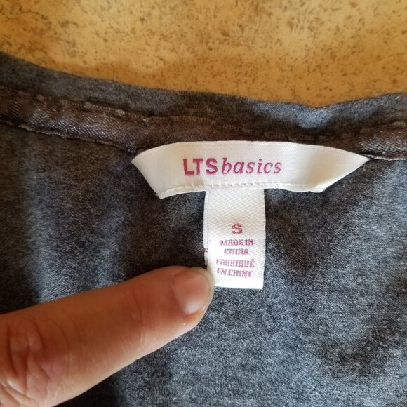 LTS basics gray knit sleepshirt (S) - Picture 1 of 3